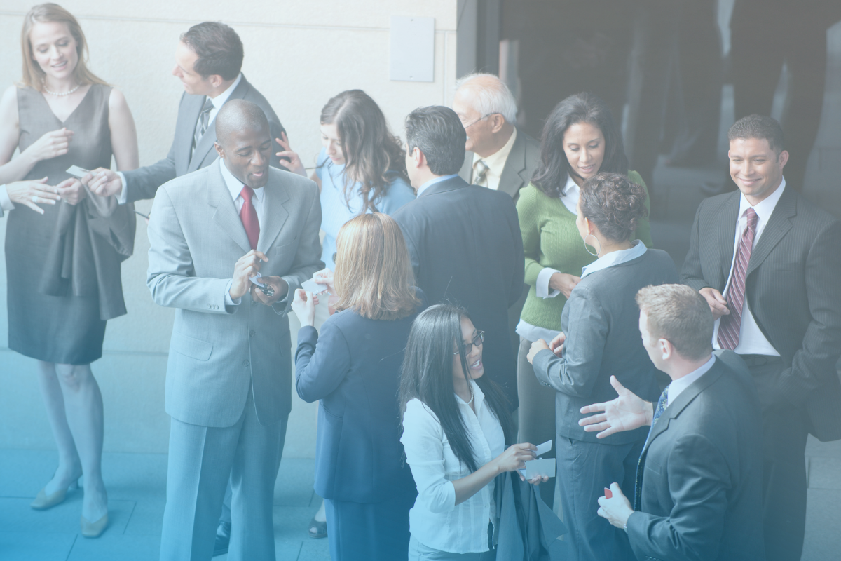 A group of networking professionals